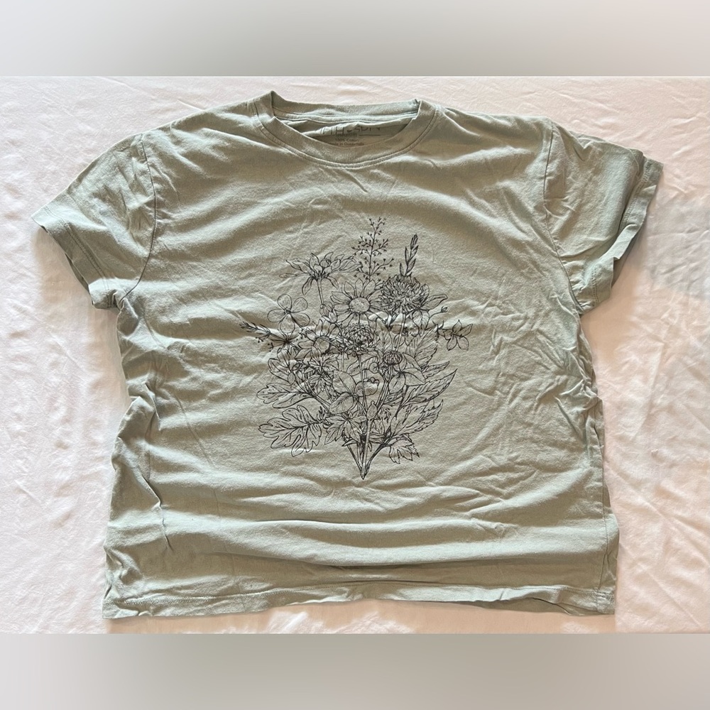 Green Flower Shirt